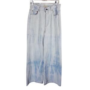 DL1961 Anthropologie Light Blue Wash Hepburn Wide Leg Women's Jeans 27